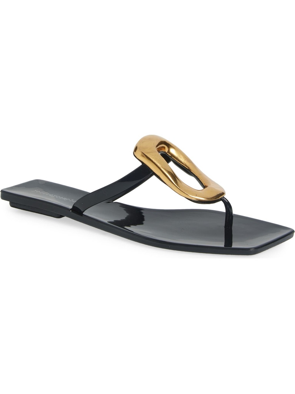 Jeffrey Campbell Linques Flip Flops Sandals in Black NWOB
